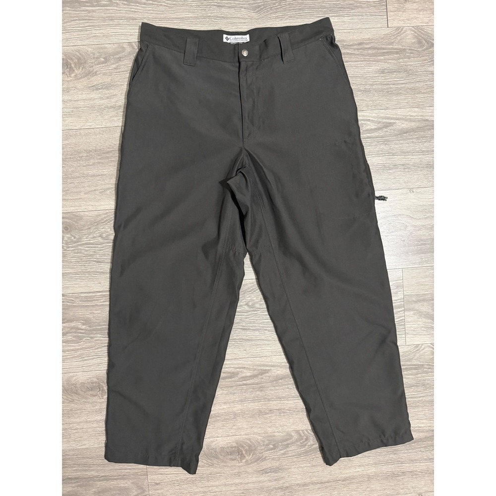 Columbia Sportswear Men Dark Gray Hiking Pants XM8092 Straight Leg 36x30 Outdoor